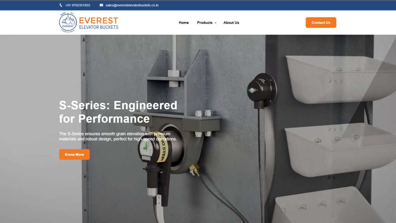 Everest Elevator Buckets Stronger Digital Presence with Arise Consultancy Services